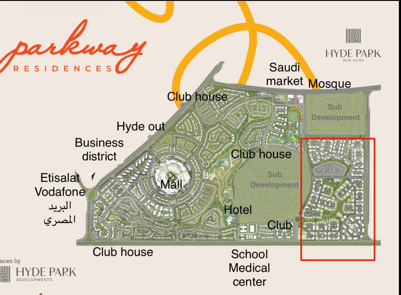 One Hyde Park Master Plan - Hyde Park New Cairo